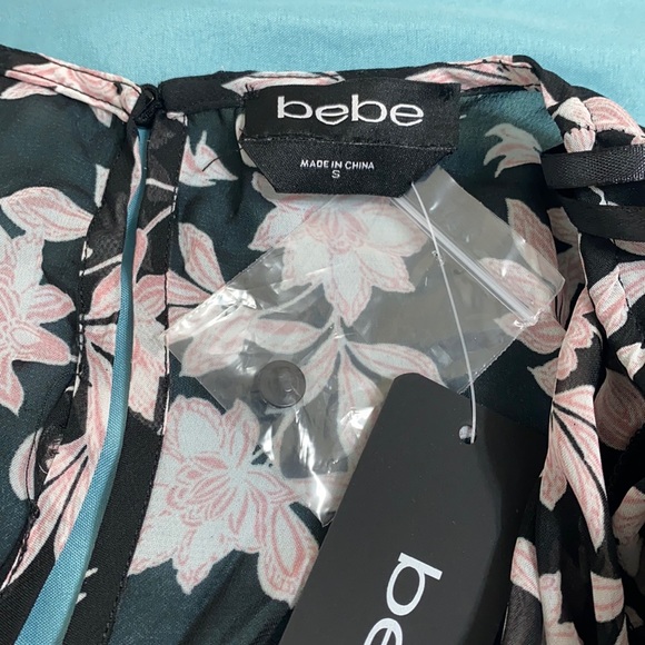 BCBG Floral Culotte Jumpsuit Long sleeve size small - Picture 8 of 16